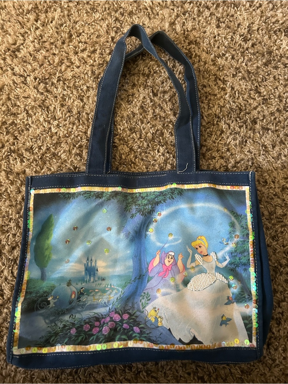 Disney Blue Cinderella Shoulder Bag